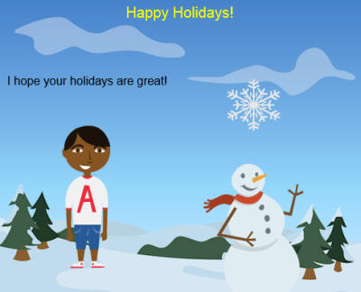 Interactive Christmas Card clipart