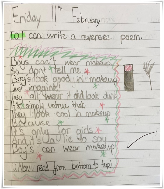 Reverse Poetry